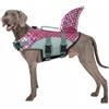 PUMYPOREITY Giubotto Salvataggio per Cani, Gliet di Salvataggio Galleggiante Giubotto di Sicurezza Cani Flottazione Dispositivo Cucciolo Salvavita in Piscina, Spiaggia, Barca(Rosa, L)