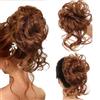 Shangxiu Chignon Finto per Capelli, Elastico Chignon Finti Sintetica Ondulato Capelli Naturale Riccio Coda di Cavallo Posticci per Capelli Spessi Updo per Donne, (Light brown)