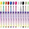 Giwoatln Nail Arts Marker, 12 Colori 3D Penna Nail Arts Graffitis Pen, Nailartes Markers For GelNails, Penne Per Graffitis Fai Da Te Ad Asciugatura Rapida, Penne Per Smalto 3D