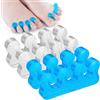 Molain Separatori per dita dei piedi, in silicone, per unghie e piedi, per uomini e donne, raddrizzatori e correttori per dita sovrapposte, alluce valgo, dita a martello, sollievo dal dolore al piede