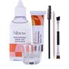 Hi Brow Professional Kit Tintura Sopracciglia - Set Completo Tinta Sopracciglia - Tinta 15ml, Sviluppatore Tinta 50ml, Ciotola in Vetro, Pennello Doppio Fine, Bacchetta Mascara (Carbone Chiaro)