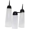 ULTECHNOVO Bottiglia per Tinta Chioma 160ml Ldpe 5 Pezzi Beccuccio Obliquo | Conditioner e Colore in Salone, Chiusura Ben Sigillata, per Applicazione Precisa