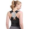 OIXEYA Correttore Posturale Spalle e Schiena Uomo Donna, Fascia Lombare Supporto Schiena per Schiena Dritta, Busto Posturale Regolabile e Traspirante, Design a X per Correzione Postura, Nero, Taglia L