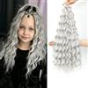 MLETULIPS Extension per capelli con trecce all'uncinetto ricci, onde profonde, capelli ondulati all'uncinetto, morbidi capelli sintetici, onde d'acqua, trecce all'uncinetto bohémien per donne (56C