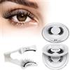 Quewel Ciglia Finte Magnetiche 2 Paia, A Lunga Durata E Riutilizzabil, Effetto Naturale Ciglia Magnetiche Con Applicatore, Senza Colla, Facili Da Applicare (B+K)