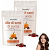 DITU Bionelis Olio di Semi di Zucca e Saw Palmetto 3000mg, 2026 Olio di Semi di Zucca per Capelli, Vegano, Favorisce la Crescita dei Capelli, 180 Capsule Softgel (2 borsa)