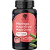RedMoringa Maca Nera Extra Forte 15000mg 100:1 Doppia Potenza (Nera + Gialla) | T. Booster Uomo Energizzante Forte Stanchezza | Tribulus Terrestris + Maca Peruviana + Maca Gialla - 90 Caps, 3 Mesi - RedMoringa