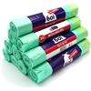 Ulith 200 sacchetti della spazzatura con coulisse, 60 l, 20 pezzi per rotolo, 63 x 74 cm, antistrappo e impermeabile (10 rotoli)