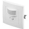Goobay 96005 Rilevatore di movimento a infrarossi per interni IP20 con sensore PIR a 160° per apparecchi LED Incasso a parete Portata 9 m Triac Bianco