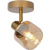 LUCIDE Bjorn Lucide-BJORN-77979/01 - Faretto da parete in metallo, 40 W, colore: Trasparente