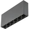 GTV ARTEMIDA - Plafoniera a LED GTV 15 W 1420 lm 4000 K IP20 38° Apparente Alloggiamento in alluminio Moderno Rettangolare Nero Soggiorno Ufficio Cucina Corridoio Risparmio energetico