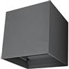 Brightium Applique LED Luxe Cubo Grigio IP54 6W.N, ideale per illuminare ambienti interni ed esterni. Il design moderno ed elegante conferisce stile e funzionalità con un'illuminazione efficiente.