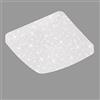 BRILONER Leuchten - Plafoniera a LED, lampada da soffitto con fantasia cielo stellato, 18 Watt, 1.800 lumen, 4.000 Kelvin, bianca, 37x37 cm