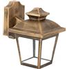 Zarivy Applique esterno Maca 1xe27 in elegante oro antico, IP44, costruito in policarbonato. Dimensioni: 24,5 x 17 x 22,3 cm. Ideale per illuminare e abbellire i tuoi spazi esterni.