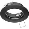 Parlat ledscom.de Telaio da incasso a soffitto, colore nero opaco (LED/alogeno/GU10/MR16/PAR16/50 mm)