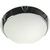 Niermann Standby 'Niermann Standby a + + to e lampada da soffitto, parete anello cromato , Opale opaco, 35 x 35 x 12 cm