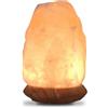 Zen Light Zen'Light - Lampada USB in cristallo di sale himalayano rock, 100% autentico cristallo di sale naturale intagliato a mano, base in legno, cavo di alimentazione USB incluso circa 500 g