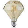 Trio Leuchten 902 - 479 a +, Lampadina, vetro, 4 Watts, E27, Marrone Colorato, 11.5 x 11.5 x 14 cm