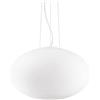 Ideal Lux Candy SP1 D50 Lampada a Sospensione, Vetro, Bianco