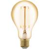 Eglo LED E27 dimmerabile a 3 fasi, lampadina retrò per la dimmerazione con interruttore, 4,5 Watt, ambra lampada vintage illuminante bianco caldo, 2200k, Edison A75, Ø 7,5 cm