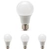 Velamp Lampadina SMD LED con sensore crepuscolare, Goccia A60, 9W/820lm, base E27, 4000K (Confezione da 4)