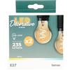 ITENSE - Lampadina a filamento a spirale - Risparmio energetico - 4W - Luminosità: 230 lumen - Attacco: E27 - Forma: A60 - Confezione da 2 lampadine - Illuminazione efficiente - Ideale per creare