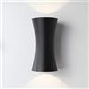 LUSSIOL Lampada da Parete per Interno/Esterno Oozy, Nero