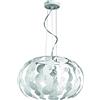 PADANA LAMPADARI Lampada a sospensione, Lampadario moderno London metallo inciso a laser verniciato, design originale , altezza regolabile, luminoso 1xE27 LED per camera, soggiorno, cucina, entrata. Diametro 40cm.