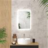 Aurlane Specchio Bagno con illuminazione LED - 40 x 60 cm - GO LED