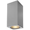 SLV a + + to a, Big Theo Wall Lampada da parete, 3000 K Flood/Beam, 29 W, Alluminio/vetro, grigio argentato 29W 230V