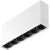 GTV ARTEMIDA - Plafoniera a LED, 15 W, 1420 lm, 4000 K, IP20, 38°, con alloggiamento in alluminio, moderno, rettangolare, bianco, soggiorno, ufficio, cucina, corridoio, risparmio energetico