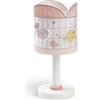 Dalber - Lampada da tavolo E-14, Piccoli uccelli, Multicolore, 15 x 15 x 32.5