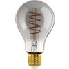 Eglo connect.z - Lampadina LED Smart Home E27, A60, ZigBee, app e controllo vocale Alexa, dimmerabile, colore luce: bianco caldo, 4 W, design vintage in vetro fumé