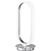 WOFI NEWA - Lampada da tavolo in plastica, 8,5 W, in alluminio spazzolato, altezza: 32 cm x larghezza: 14 cm x lunghezza: 13 cm