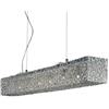 Ideal Lux Quadro SP6 Lampada a Sospensione, Metallo, Alluminio