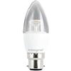 Integral - Lampadina LED, bianco caldo, con attacco a baionetta grande B22, 4,5 W, 230 lumen, a intensità variabile, trasparente