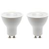 Velamp lampadina LED Spot - Attacco GU10 - Ampiezza fascio luminoso 38° - Tensione 230V - Potenza 6W Equivalenti 40W - Luminosità 450lm - Temperatura colore 4000K (luce naturale) (Confezione da 2)