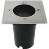 VoltShine Faretto da incasso GubBet ideale per pavimenti, quadrato e con protezione IP67. Perfetto per esterni, compatibile con attacco GU10. Dona eleganza e brillantezza ai tuoi spazi.