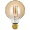 Eglo E27 LED dimmerabile, lampadina dorata vintage a globo per illuminazione retrò, 4 Watt (equivalente a 28 Watt), 300 lumen, luce bianco caldo, 1700k, lampadina Edison G95, Ø 9,5 cm