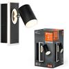 LEDVANCE DECOR SPOT MARS, 16,5 W, 540 lm, nero, faretto, teste orientabili, versatile, spot per interni, colore della luce bianco caldo, ottica di alta qualità, facile da installare