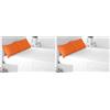 Miracle Home. Federe, 2 unità, 50% Cotone, 50% Poliestere, 85 x 45. Letto 150, Arancia (Confezione da 2)