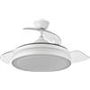 Eden pulse Ventilatore DC 72 W, 6120 lm, 3 pale, rotazione di 110°, 3 colori, telecomando, timer, memoria; ideale per rinfrescare e decorare gli spazi.