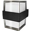 Brightium Applique LED Luxe Quadra Nero IP54 10W: Illumina con raffinatezza. Questa applique moderna, ideale per esterni, è impermeabile e resistente alle intemperie. Perfetto per qualsiasi spazio.