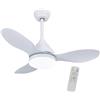 wonderlamp - Ventilatore da soffitto piccolo ø 92cm LED Cavil Mini Bianco 20W con memoria di accensione e CCT 3000-4000-6000K