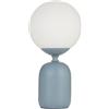 Pauleen 48328 Lampada da tavolo Glowing Charm E14 max 20W blu, bianco ceramica