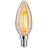 Paulmann 29191 1879 Lampadina a filamento 230V 3-Step-Dim lampadina LED a candela E14 3 Step Dim 450lm 4,9W 1800K dimmerabile dorato