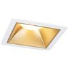 Paulmann 93130 Faretto da incasso a LED 3-Step-Dim Cole IP44 quadrato, 88 x 88 mm, angolo 3 x 6 W, 3 x 470 lm, 230 V, 2700 K, bianco, oro opaco