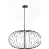 STONES HOME FURNITURE Mizar - Lampada a sospensione a LED in acciaio nero