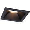 Paulmann 93127 Faretto da incasso a LED 3-Step-Dim Cole IP44 quadrato 88 x 88 mm Angolo 6W 470lm 230V 2700K Nero