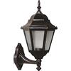 WELL HOME MOBILIARIO & DECORACIÓN Applique da esterno, struttura in ABS, Colore nero